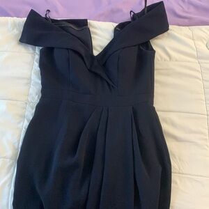 Xscape navy blue dress